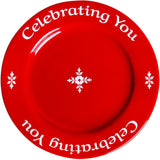 Celebrating You Red Plate