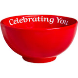 Celebrating You Red Bowl