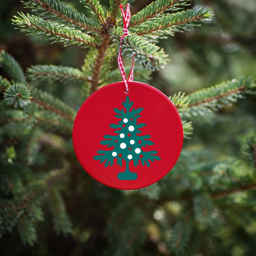 Holiday Tree Keepsake Ornament | Red Tabletop